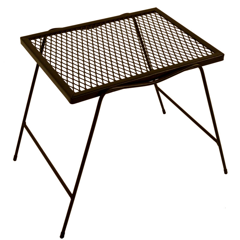 Metal mesh patio side table discount